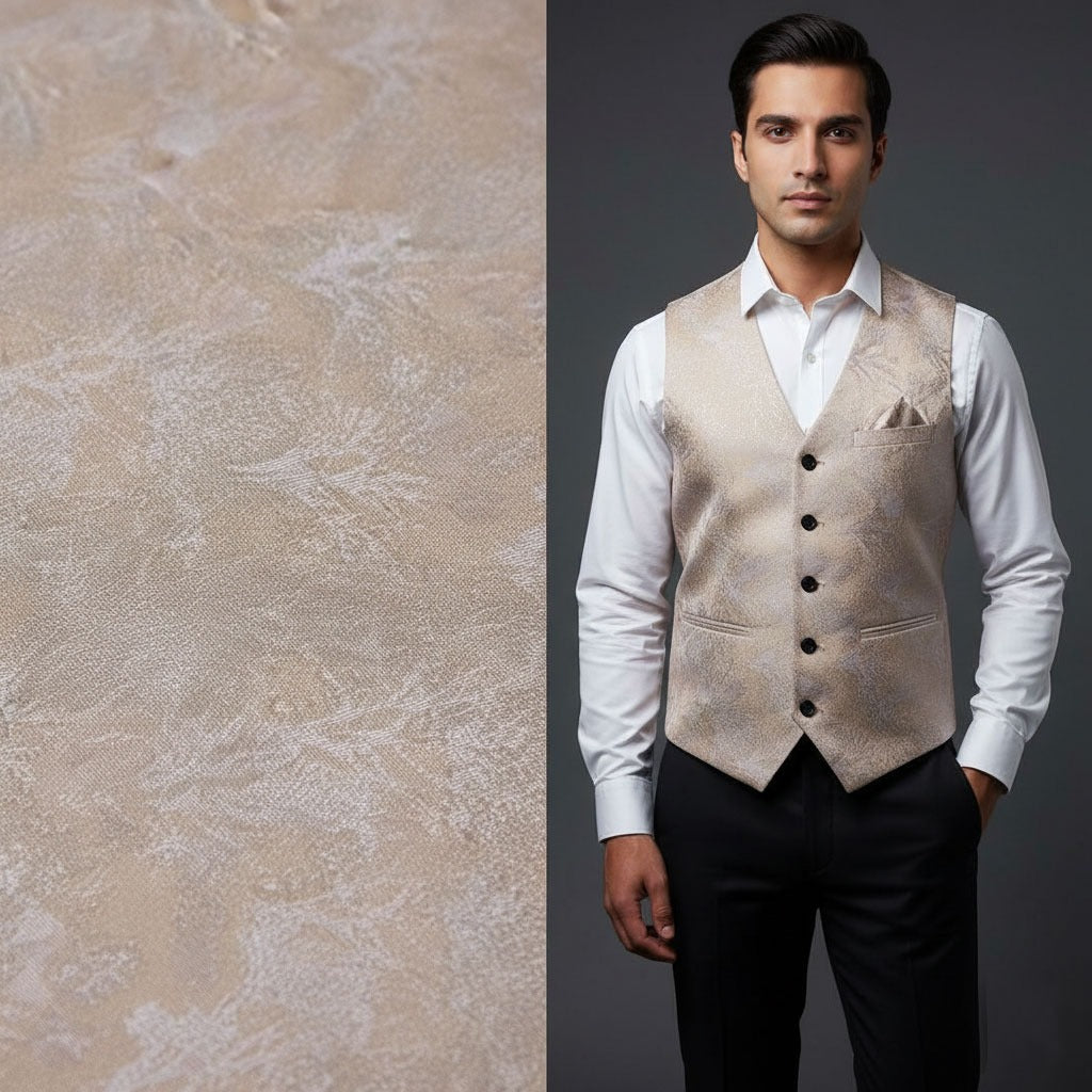 Golden Champagne Waistcoat